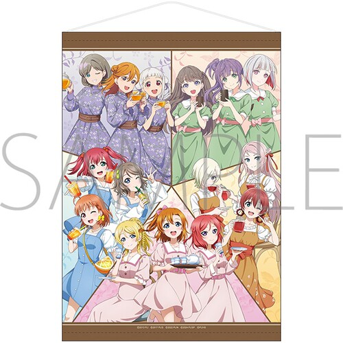 【正版现货】lovelive School idol 亚巡ver.挂画色纸文件夹