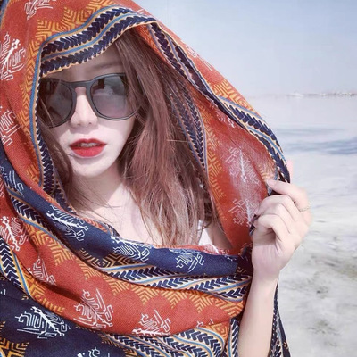 百搭大西北西臧风民族风围巾超大