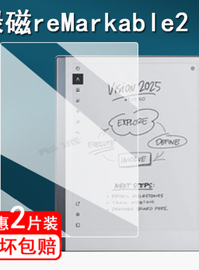 适用绿磁reMarkable2阅读器钢化膜ridipaper3墨水屏电子笔记本Remarkable Paper Pro贴膜大屏平板保护膜类纸