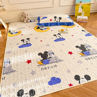 纯棉母婴A类100全棉婴儿爬爬垫保护套儿童爬行垫布套防滑机洗定制