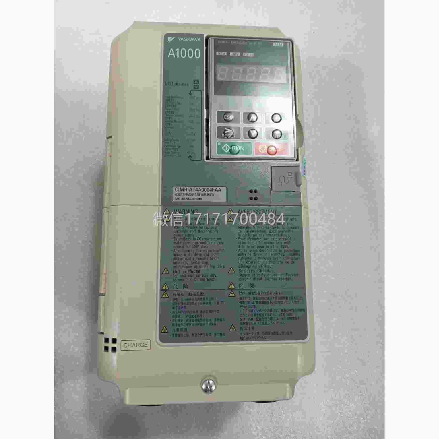 2手议价安川A系列变频器，IMAR-T4CA0004FA，成色九A九