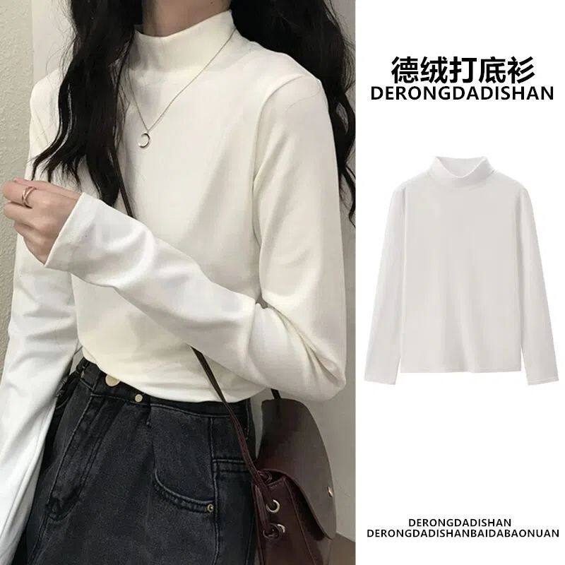 新款长袖t恤显瘦保暖上衣服外穿
