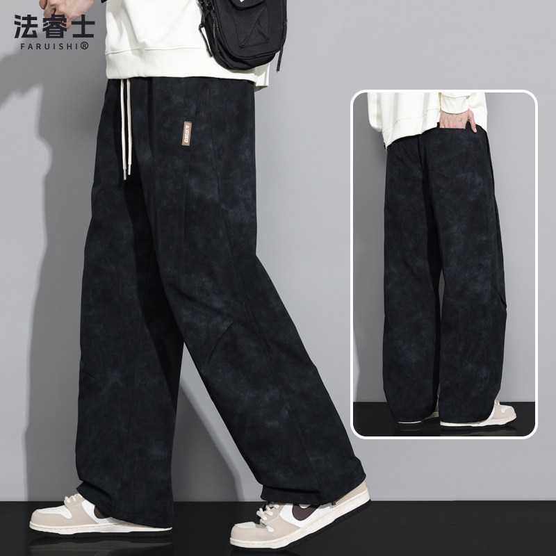 thumbnail for Curved Blade Work Pants for Men, 2026 New Autumn Outdoor Casual Loose Straight Spring/Autumn Plus Size Casual Pants