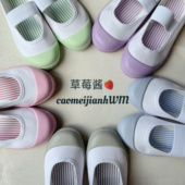 男女童软底一脚蹬低帮宝宝休闲鞋 出口日本宝宝幼儿园室内鞋 小白鞋