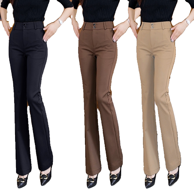 春秋季2026新款微喇女垂感百搭