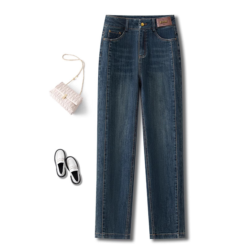 复古烟管牛仔裤女秋冬新款高腰今年流行小个子显瘦修身百搭哈伦裤,女装/女士精品,牛仔裤,淘宝优惠券,粉丝福利购,淘宝优惠卷