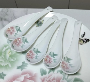 醴陵陶瓷小勺子花色大地春色