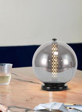 后现代轻奢设计师款台灯样板房客厅卧室床头北欧美式装饰玻璃台灯