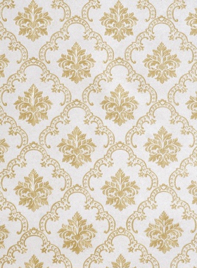 浅金浅黄色欧式小花墙纸 立体压花淡粉色浅灰色欧式菱形花壁纸