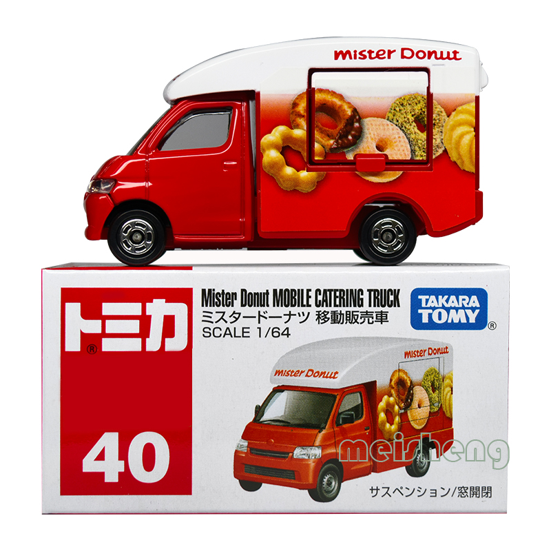 TOMY多美卡合金汽车模型TOMICA40号移动甜甜圈食品贩卖车