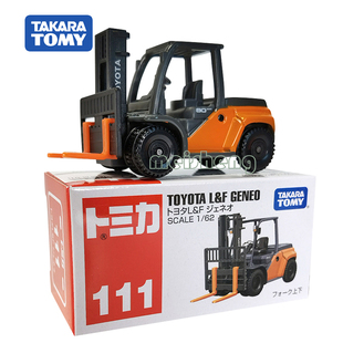 TOMY多美卡合金车仿真111号丰田叉车模型拖拉机吊车挖掘机工程车