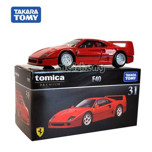 TOMY多美卡TOMICA合金车PREMIUM黑盒TP31法拉利FerrarlyF40跑车模