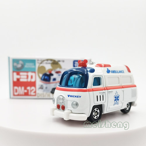 模型玩具米奇救护车TOMICA合金