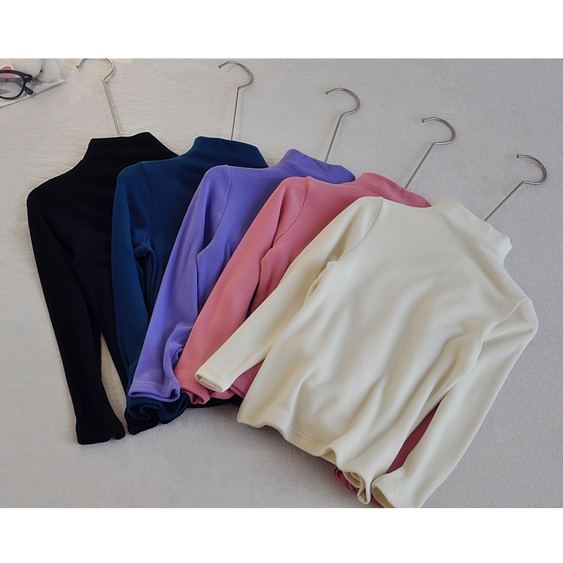 半高领百搭长袖儿童亲子打底衫