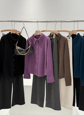 捡漏！100绵羊毛！同品质319+翻领针织开衫Y203