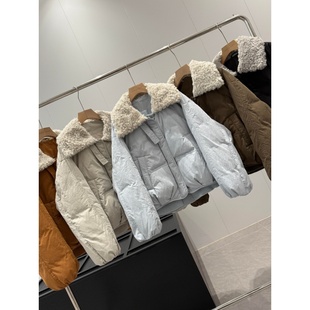 安心绒!可溯源!90白鸭绒!红人店598+韩系毛领短款羽绒服T956