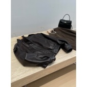 不用等降价 新款 捡漏 门店549立领皮衣外套Y373