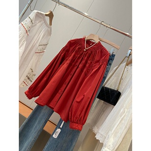 春季 衬衫 新款 法式 Y873 ～同品质229 重工刺绣