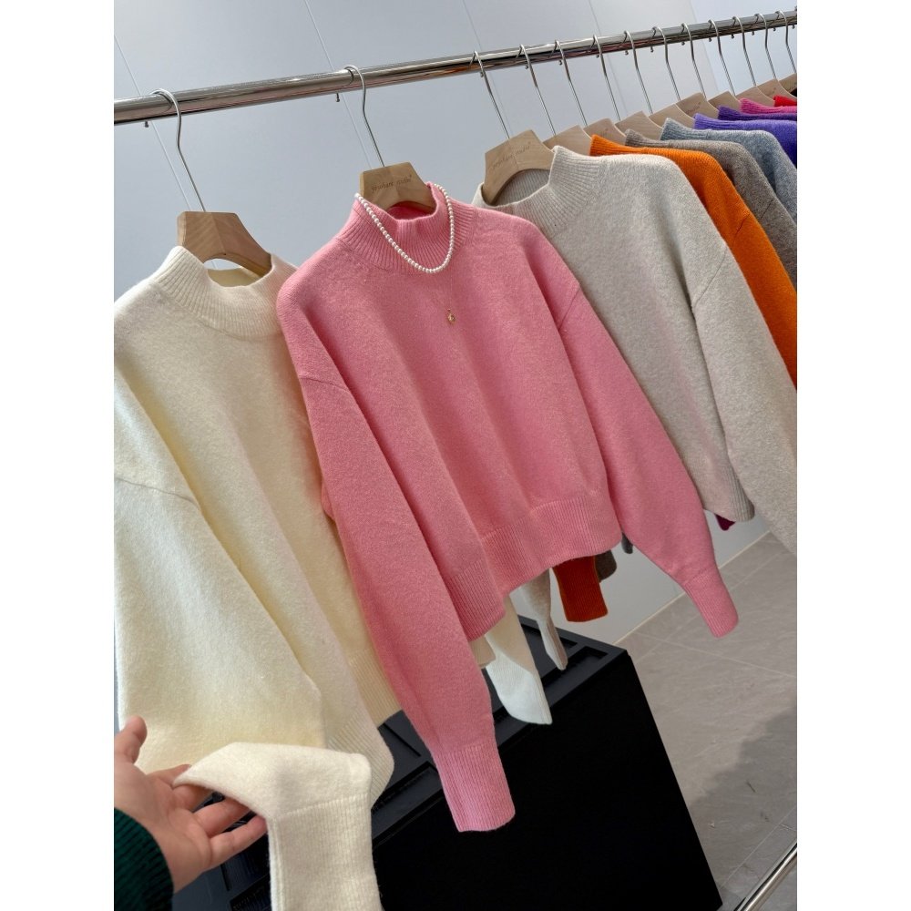 捡漏！羊毛～淘到门店390简约半高领针织毛衣Y045,女装/女士精品,毛针织衫,淘宝优惠券,粉丝福利购,淘宝优惠卷