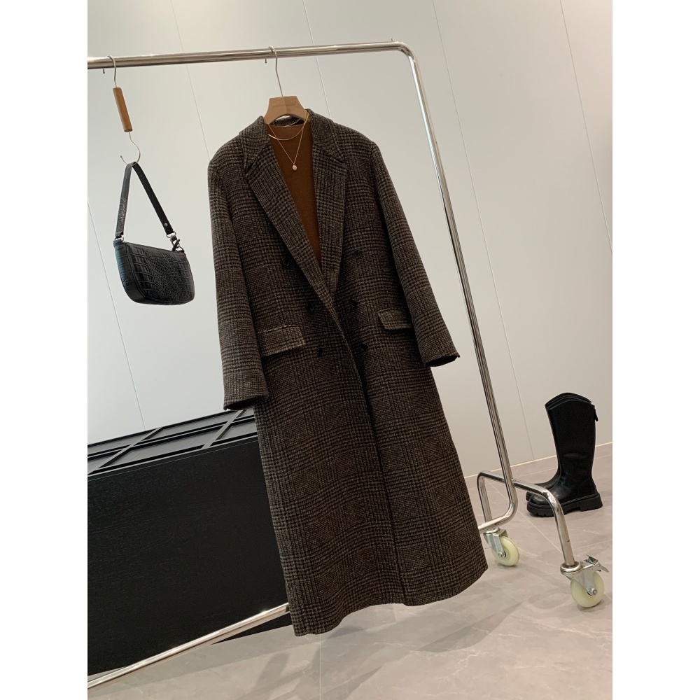 能省一千多！20羊毛！门店1399格纹毛呢大衣S816