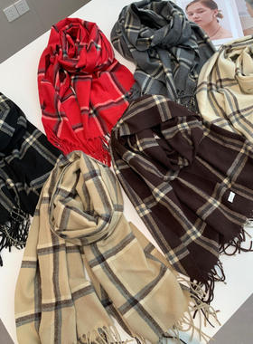 捡漏！淘到国外319+复古格纹简约围巾S494