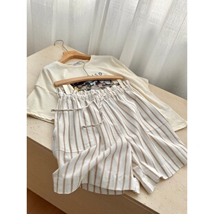 舒适透气亚麻短裤 淘到国外商场270 U185 亚麻混纺 捡漏