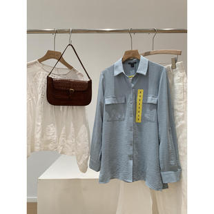 非平替 衬衫 国外商场300 上衣肌理感防晒长袖 Q951 薄款 捡漏