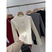 捡漏 淘到代g155半高领简约百搭针织衫 Y026