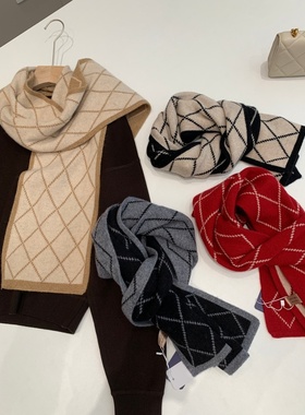 捡漏！100绵羊毛！红人店129+韩系格纹围巾 附检测报告T031