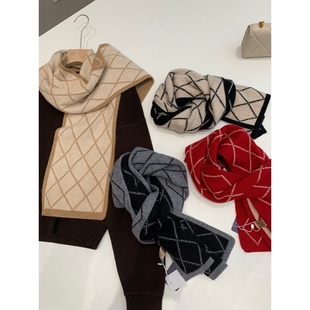 韩系格纹围巾 红人店129 附检测报告T031 100绵羊毛 捡漏