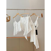 夏连衣裙缎面蕾丝吊带 省一百多 非平替～国外商场190 半裙Q851