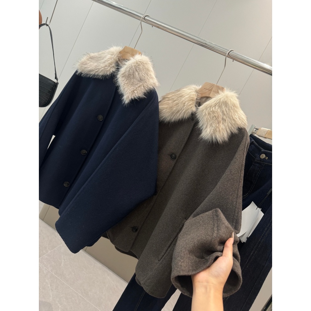不是平替！重磅牛货！柜子999的羊毛大衣毛领夹克S461