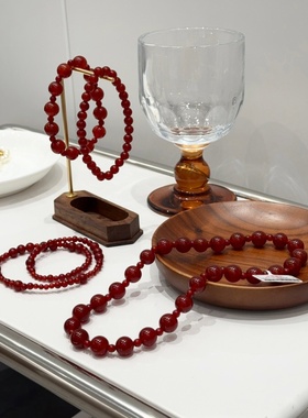 5A天然玛瑙！许妍同款！同品质200+双圈单圈手串S797