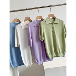 Q579 简约针织短袖 捡漏 淘到国外商场800