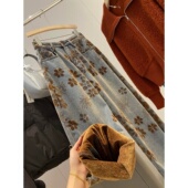 水洗牛仔裤 捡漏 重工植绒面料～同品质249 Y177