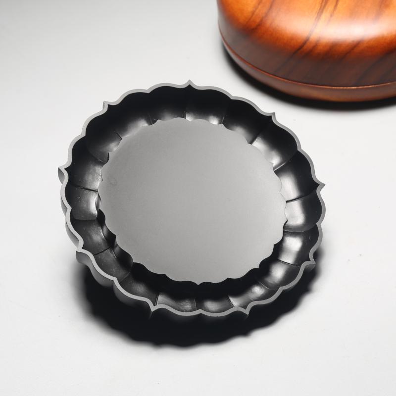 莲花龙潭小巧把玩万石君手刻歙砚