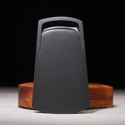 万石君精工手刻 斧形素砚 龙尾山老坑算子罗纹歙砚 文房四宝原石砚台 书画礼品收藏砚 小楷抄经实用砚 非端砚