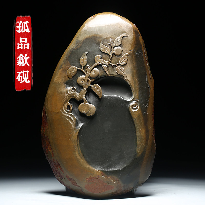 孤品歙砚名师非遗手工砚台礼盒装