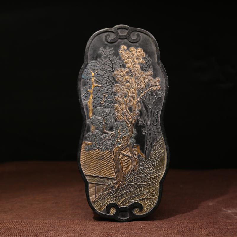 老字号程君房徽墨 含碧堂 古法二十六两松烟大老墨文房四宝工艺收藏墨条墨锭墨块摆件书画礼品墨条非老胡开文