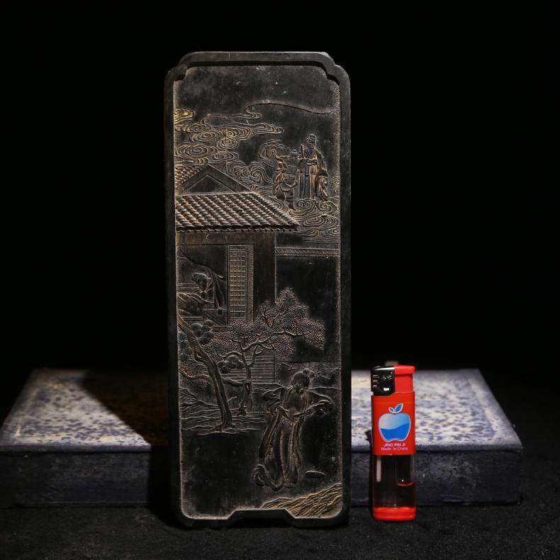 徽墨程君房古法配方墨 刨肝救姑 礼品收藏工艺油烟老墨条墨锭墨块