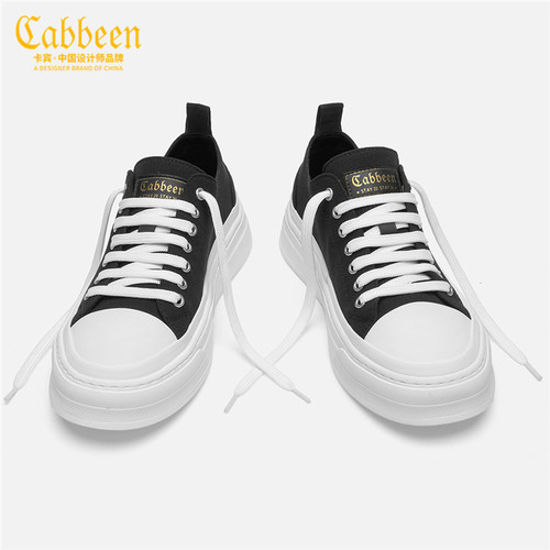 Cabbeen/卡宾简约休闲低帮帆布鞋