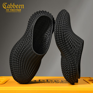 男款 3d打印拖鞋 次元 风夏季 Cabbeen 户外黑武士透气软凉鞋 卡宾新款