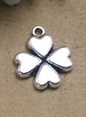 速卖通eBay爆款 zakka合金四叶草手链项链吊坠挂件 diy厂家直销