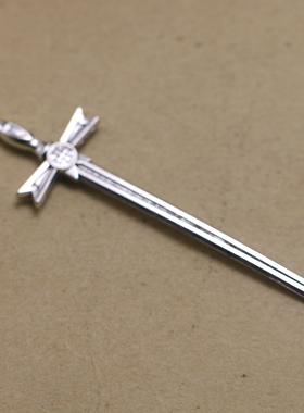 速卖通eBay爆款 ins复古十字剑潮流项链手链吊坠挂件 厂家直销