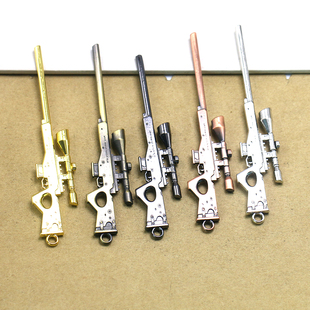 AWM周边游戏和平精英狙击枪背包钥匙环吊坠挂件 ins手工活加工