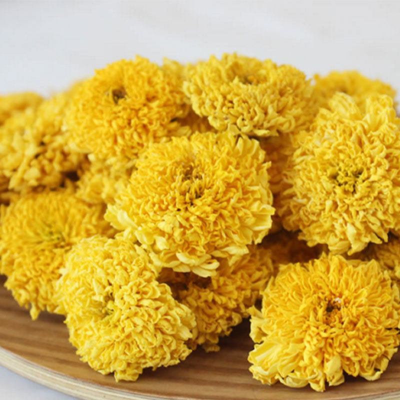 买一送一婺源皇菊贡菊 一杯一朵江西菊花茶金丝黄菊罐装2020新花