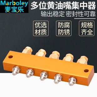 多位黄油嘴加长接头集中打黄油器一对一注油挖机油脂润滑集合改装