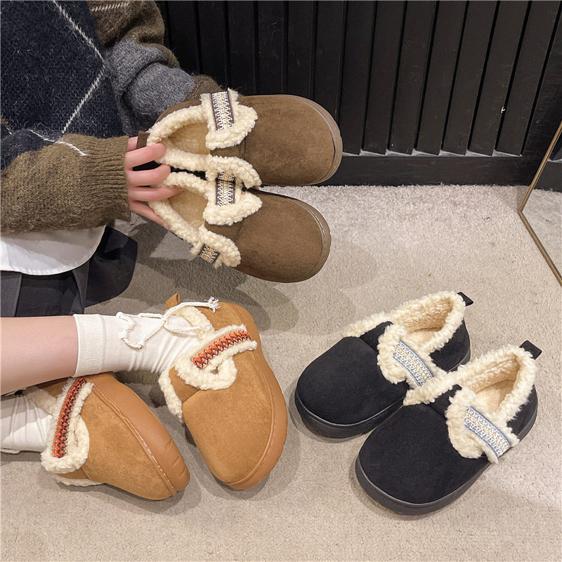 复古博肯鞋女韩版秋冬厚底包跟简约居家保暖可外穿厚底棉鞋,女鞋,勃肯鞋/软木鞋,淘宝优惠券,粉丝福利购,淘宝优惠卷