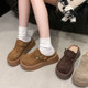 复古厚底勃肯鞋 休闲包头拖配裙子舒适半拖女2026年新款 春季