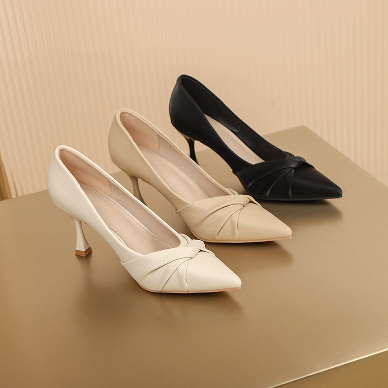 高跟鞋女2026年新款百搭配旗袍尖头温柔鞋晚晚风配裙子春秋款单鞋